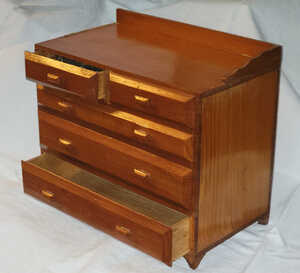 Hand made chest of drawers.