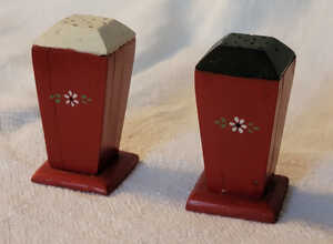 Handcrafted salt and pepper shakers