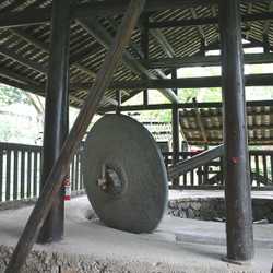 Rice Grist Mill Wheel, 
approximately 5 feet tall